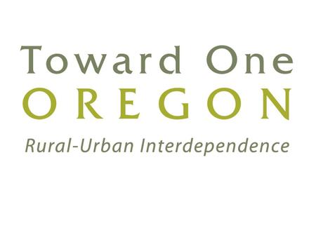 Prospects for Rural/Urban Cooperation in Governance Richard Clucas Professor Political Science, PSU Brent Steel Professor, Political Science, OSU Mark.