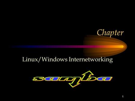 1 Chapter Linux/Windows Internetworking. 2 Chapter Objectives Samba Practical Customization of Samba on a Linux Server Setting Up SWAT to Remotely Configure.