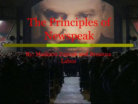 The Principles of Newspeak