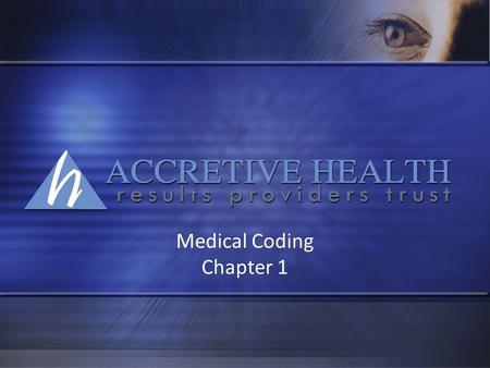 Medical Coding Chapter 1.