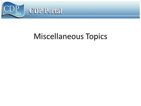 Miscellaneous Topics. Topics to Cover How do I change a Patient id on an Encounter? How can I get my ICD9 codes in the order I need? Why don’t I get a.