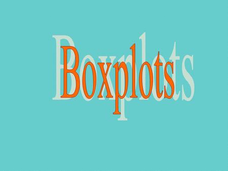 Why use boxplots? ease of construction convenient handling of outliers construction is not subjective (like histograms) Used with medium or large size.