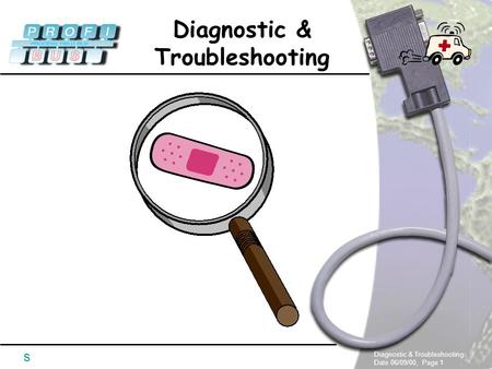 Diagnostic & Troubleshooting Date 06/09/00, Page 1 Diagnostic & Troubleshooting s.