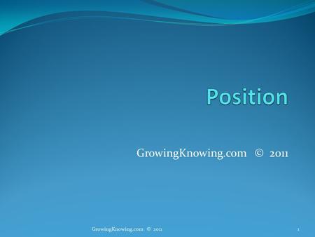 GrowingKnowing.com © 2011 1. Percentile What ‘s the difference between percentile and percent? Percent measures ratio 90% percent on a test shows you.