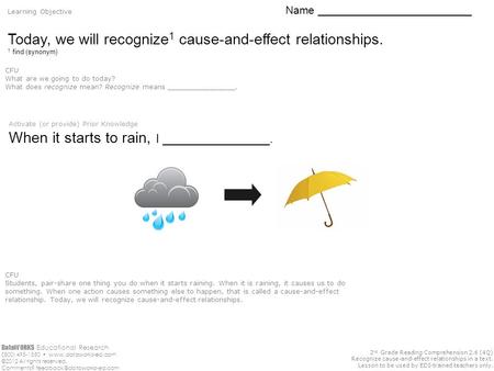 DataWORKS Educational Research ( 800) 495-1550  ©2012 All rights reserved. Comments? 2 nd Grade Reading Comprehension.