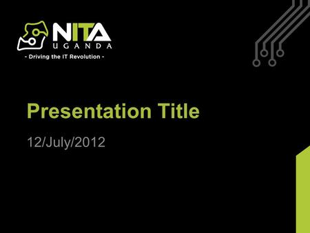 Presentation Title 12/July/2012. Slide Separator Sub title.