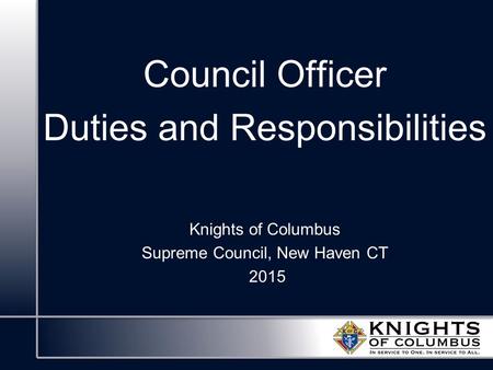 Duties and Responsibilities