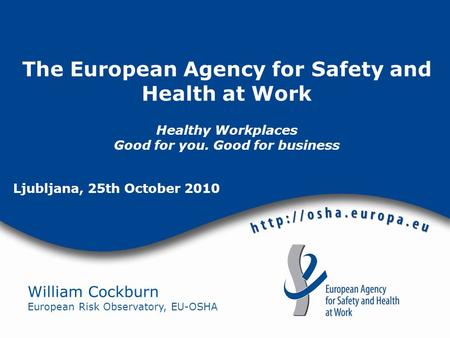 The European Agency for Safety and Health at Work