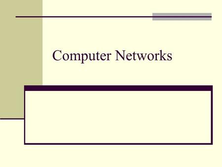 Computer Networks. Network Connections Ethernet Networks Single wire (or bus) runs to all machines Any computer can send info to another computer Header.