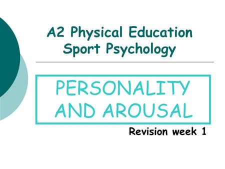 A2 Physical Education Sport Psychology