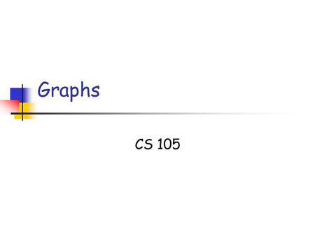 Graphs CS 105. 10/02/05 Graphs Slide 2 Copyright 2005, by the authors of these slides, and Ateneo de Manila University. All rights reserved Definition.