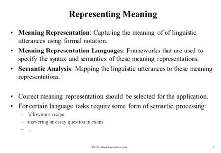 BİL711 Natural Language Processing