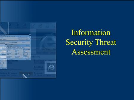 Information Security Threat Assessment