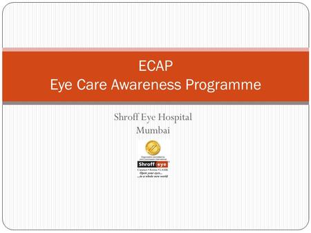 ECAP Eye Care Awareness Programme