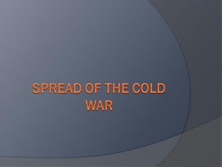 atomic bomb The world would now live with the threat of nuclear war. Arms race between Soviet Union and U.S. who could build the most nuclear weapons.