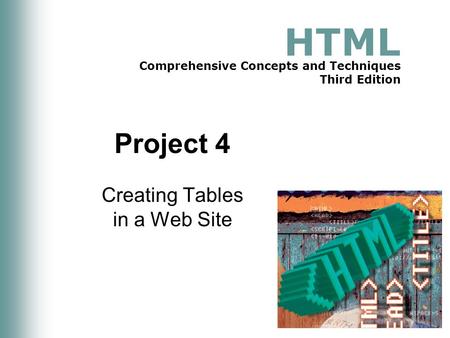 Creating Tables in a Web Site