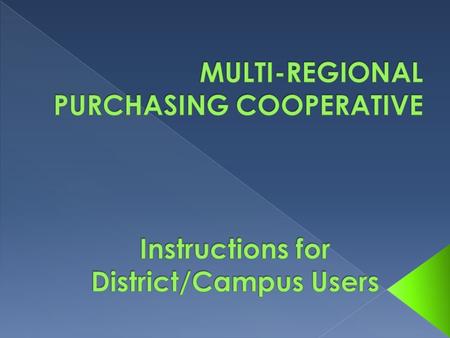 DISTRICT ONLY CONTACT: The new MRPC program is a single database designed to be accessed by ALL users within your district. When you receive the program.