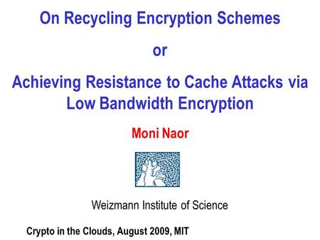 On Recycling Encryption Schemes or