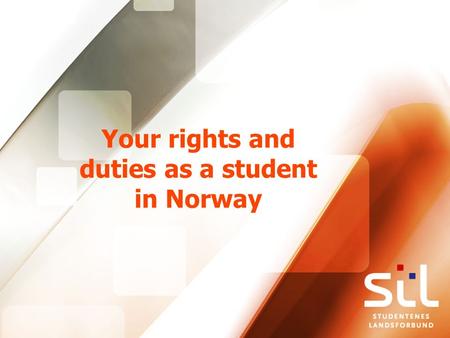 Your rights and duties as a student in Norway. Duties »You must pay a term fee before you can take an exam »The term fee covers the membership in your.