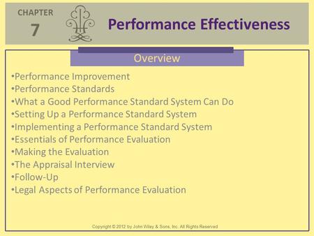 Performance Effectiveness