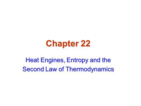 Heat Engines, Entropy and the Second Law of Thermodynamics