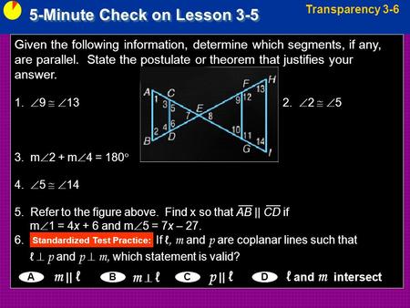 Standardized Test Practice: