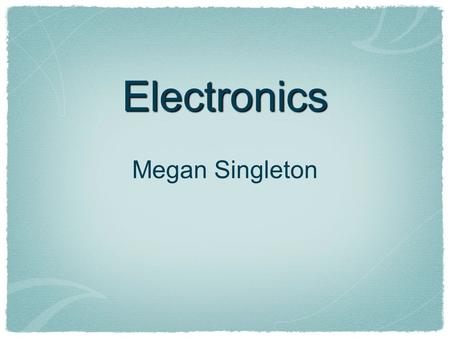 Electronics Megan Singleton. e-waste Throwing out electronics creates e-waste. Brominate flame retardants are harmful exposable chemicals. Thrown out.