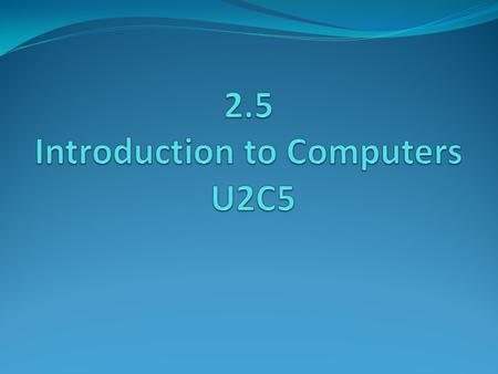 Overview: The goal of this lesson is to explore the history and parts of the computer. The lesson utilizes resources from Intel's The Journey Inside: