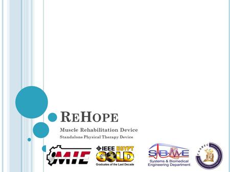 R E H OPE Muscle Rehabilitation Device Standalone Physical Therapy Device.