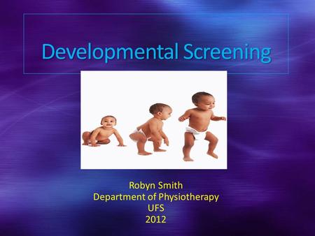 Developmental Screening