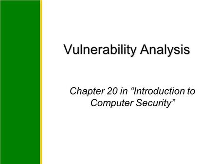 Vulnerability Analysis