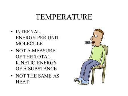 TEMPERATURE INTERNAL ENERGY PER UNIT MOLECULE