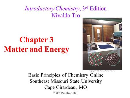 Introductory Chemistry, 3rd Edition Nivaldo Tro