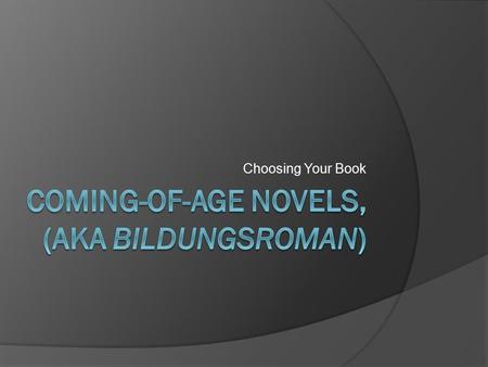 Choosing Your Book. Your mission:  Listen to/read the descriptions of each book and some background information.  Rank the books in the order of your.