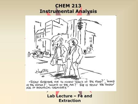 CHEM 213 Instrumental Analysis