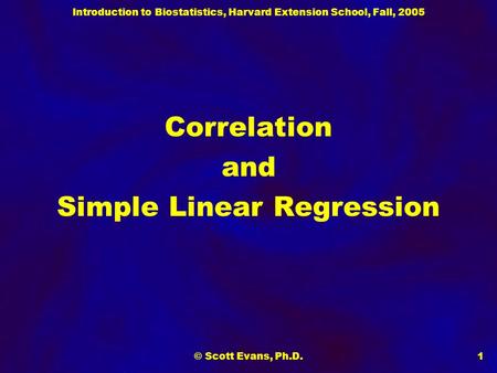 Simple Linear Regression