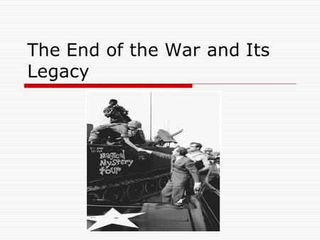 The End of the War and Its Legacy. Nixon and Vietnam  Nixon claimed he had a plan for Vietnam, but he didn’t. He had options drawn up by Henry Kissinger.