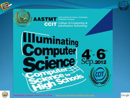 Illuminating Computer Science CCIT 4-6Sep