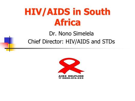 HIV/AIDS in South Africa