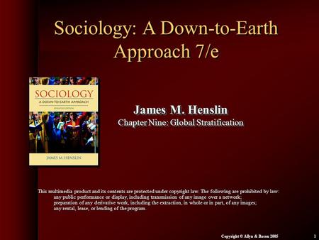 Sociology: A Down-to-Earth Approach 7/e