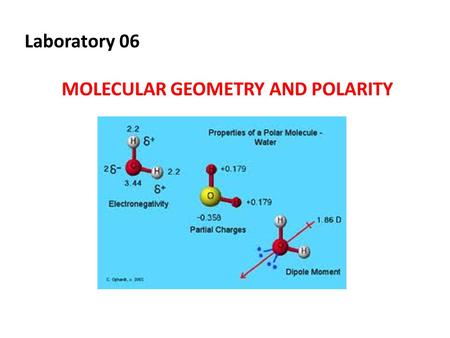 MOLECULAR GEOMETRY AND POLARITY