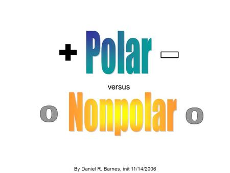 Versus By Daniel R. Barnes, init 11/14/2006. But before we get started... Do you remember when you read about “resonance structures” and learned they.