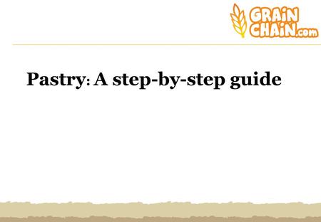 Pastry : A step-by-step guide. Step 1 Sieve 225g plain flour and a pinch of salt into a large bowl then add 125g cold cubed butter Rub it in using your.