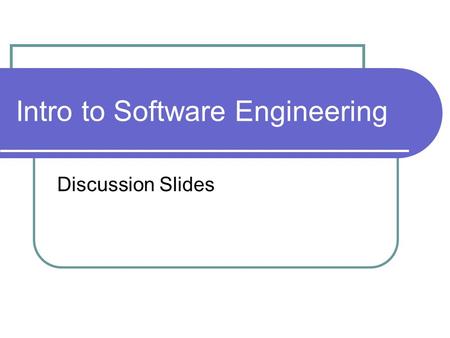 Intro to Software Engineering Discussion Slides. History of Computing 25 Years of Computing History 1981 – IBM PC Introduced (HX-20)HX-20 1985 – Intel.