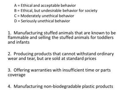 3. Offering warranties with insufficient time or parts coverage