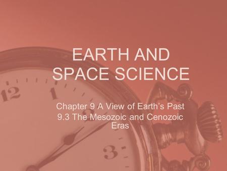 EARTH AND SPACE SCIENCE