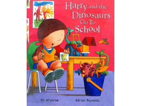 It was a big day for Harry. He was starting at his new school. He was very excited because one of his friends, Charlie, was starting that day too. Stegosaurus.