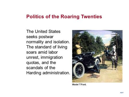 Politics of the Roaring Twenties