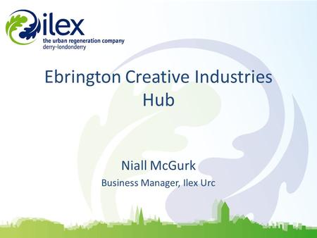 Scope of Project Developing 9,5000 sq ft in Building 80/81 at Ebrington by April 2014; The creation of incubation space, follow on space, meeting rooms.