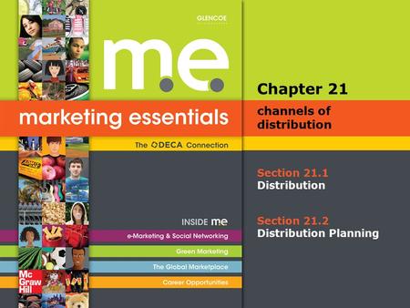 Section 21.1 Distribution Chapter 21 channels of distribution Section 21.2 Distribution Planning.